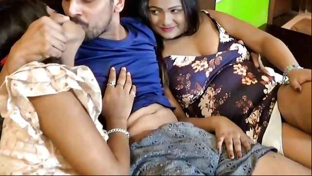 Two girls and a boy, 